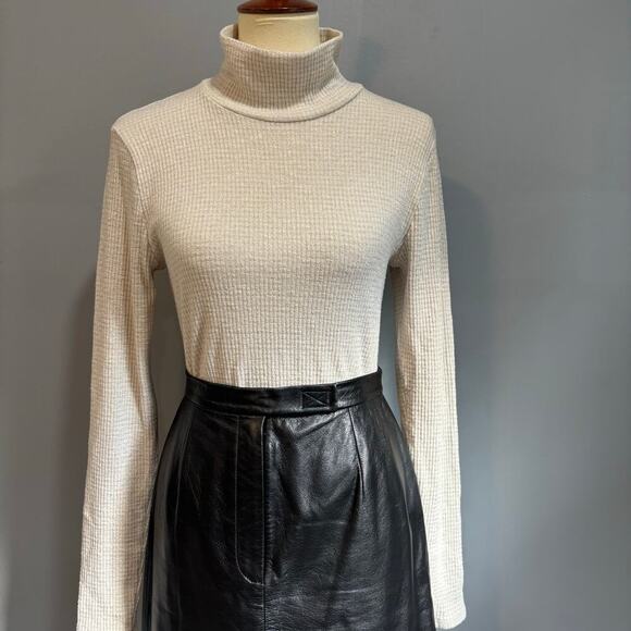 Abercrombie & Fitch Tops - Y2K ABERCROMBIE & FITCH cream sparks mock neck long sleeve top, size large